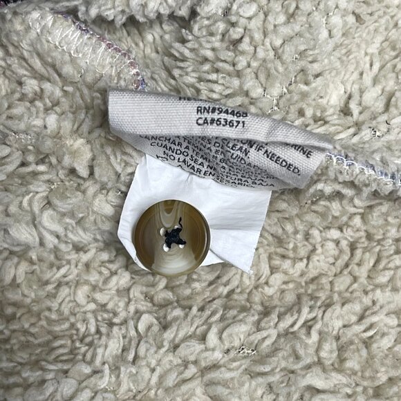 Sage Collective Jacket Womens Small Purple Plaid Fleece Sherpa Lined - Picture 6 of 6